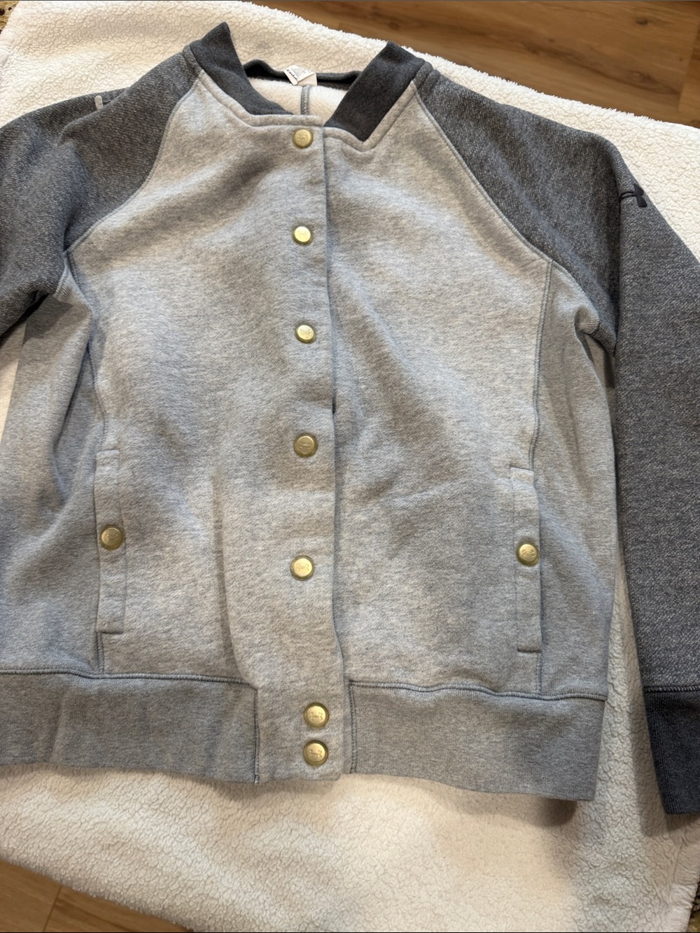 Unisex jacket Armour Two-Tone Gray Snap Jacket for adult or youth